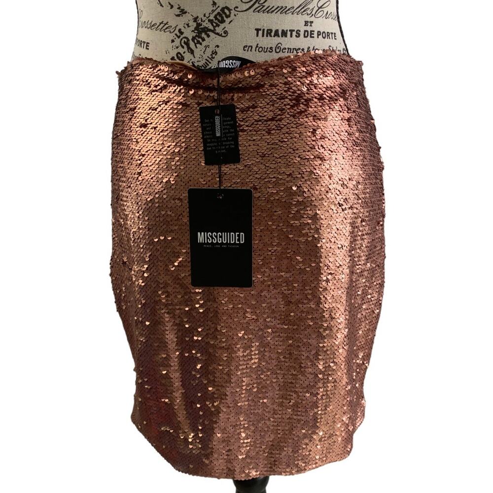 Sequin Mini Skirt Women's US Size 6 Sparkly Dance Club Party Wear Y2K NEW